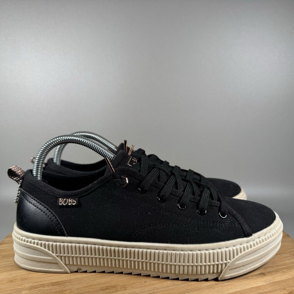 Skechers Black and Cream Sneakers